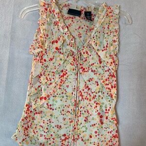 Apostrophe size 4 Sleeveless, Feminine, Polka Dot. LINED.